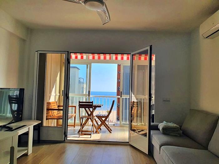 Breath-taking sea and beach views from the living room